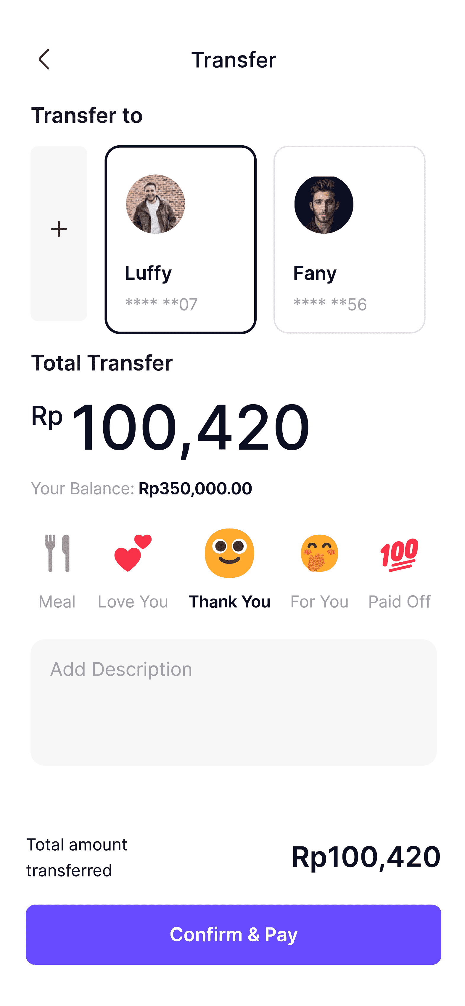 Screens Transfer To Contact