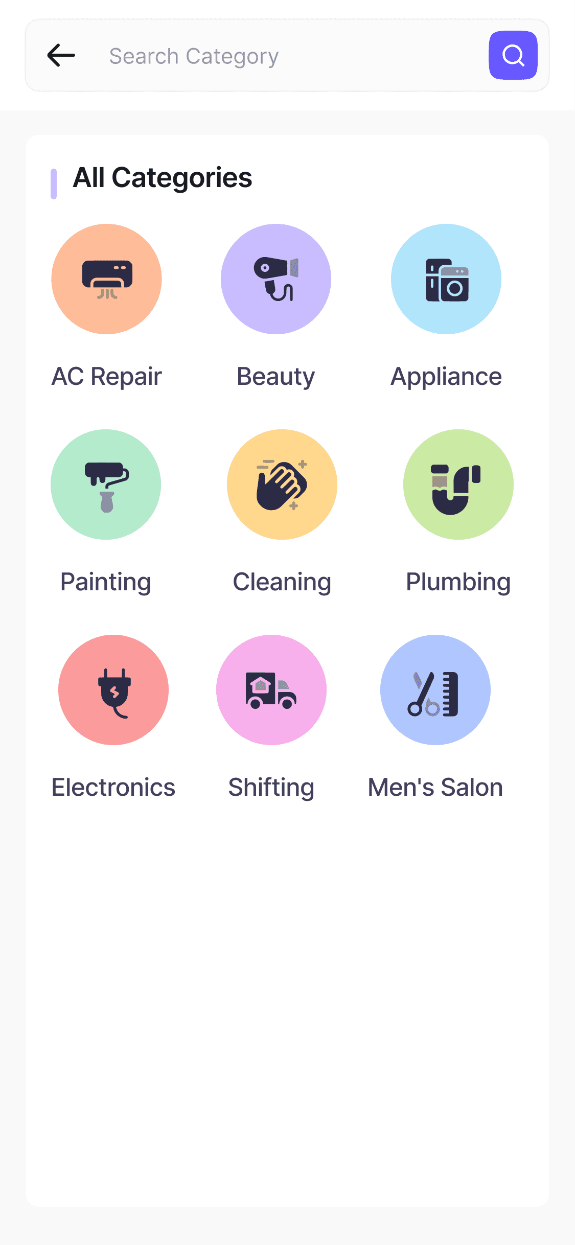 Screens All Categories